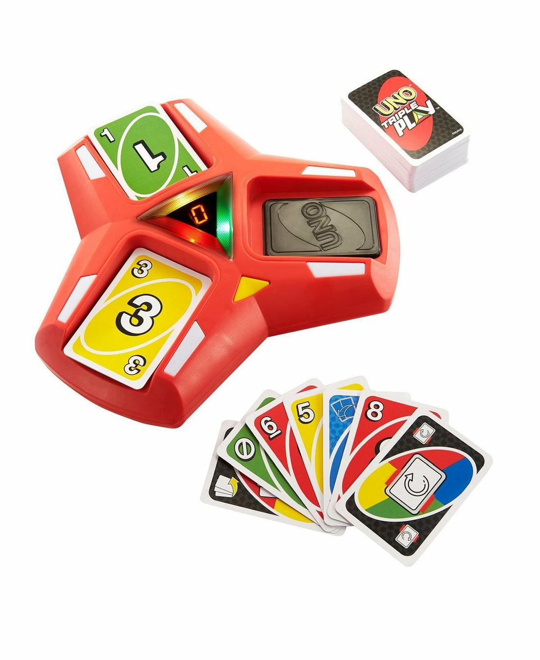 Puzzles | Uno Triple Play Card Game: Family Night Edition With Lights And Sounds Games & Puzzles Puzzles