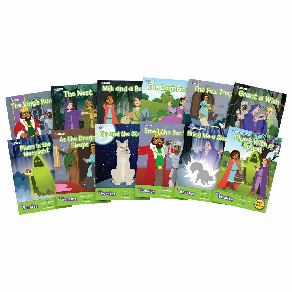 Reading, Writing & Speech | Beanstalk Books: The Beanies Hi-Lo Diversity Decodables 12-Book Set – Phase 4 Learning & Development Reading, Writing & Speech