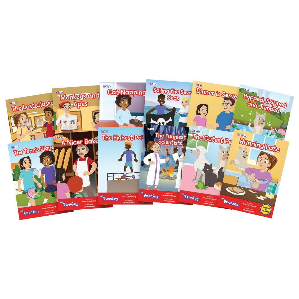 Reading, Writing & Speech | Beanstalk Books: The Beanies Hi-Lo Diversity Decodables – 12 Book Set, Phase 6 Learning & Development Reading, Writing & Speech