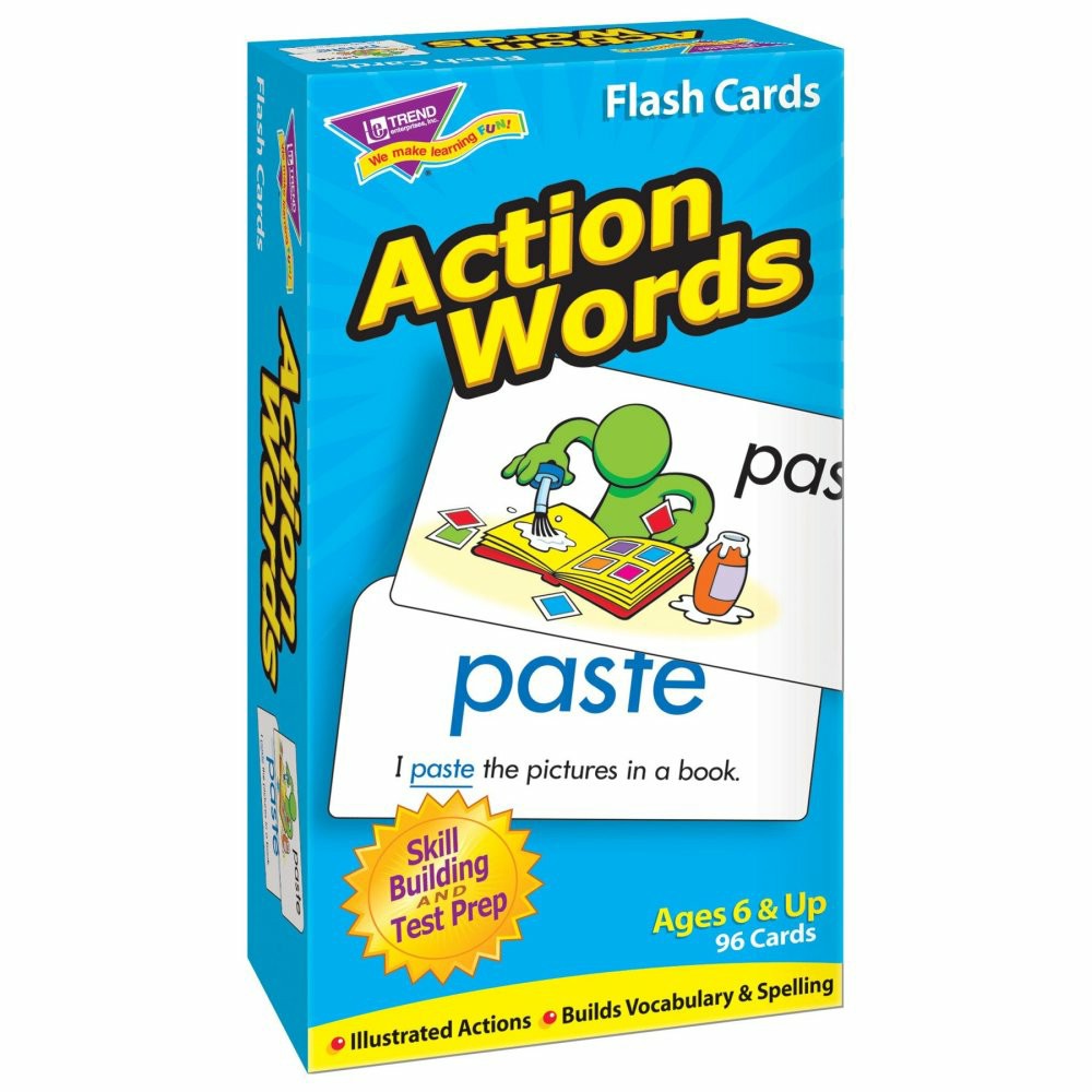 Reading, Writing & Speech | Educators Resource Action Words Skill Drill Flash Cards – Reading Enhancement For Grades 1-4 Learning & Development Reading, Writing & Speech