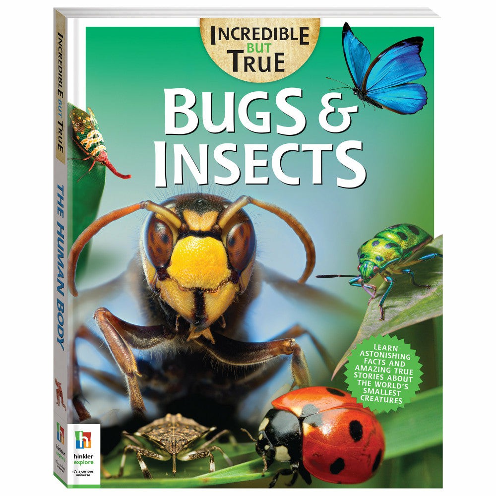 Reading, Writing & Speech | Incredible But True: Bugs & Insects – Kids Educational Hardcover Book Learning & Development Reading, Writing & Speech