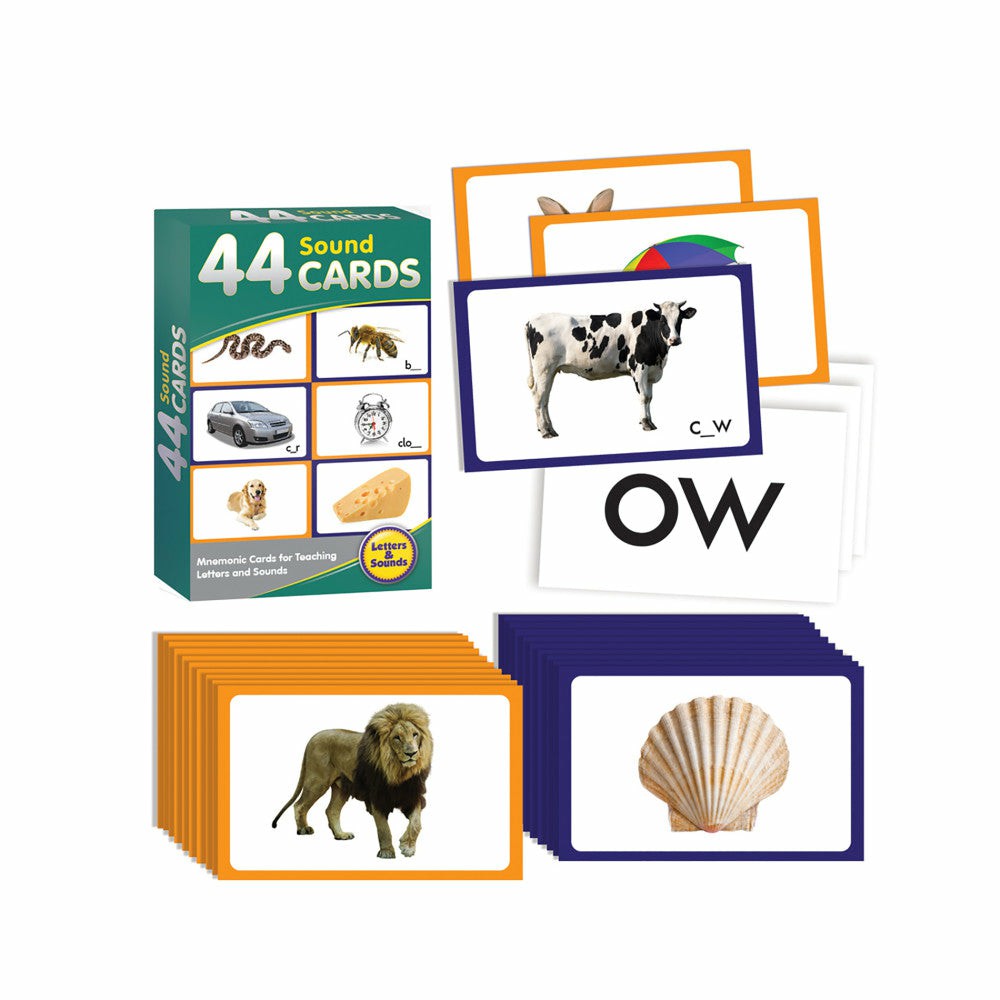 Reading, Writing & Speech | Junior Learning 44 Sound Cards – Phonics Learning Set For Ages 4+ Learning & Development Reading, Writing & Speech