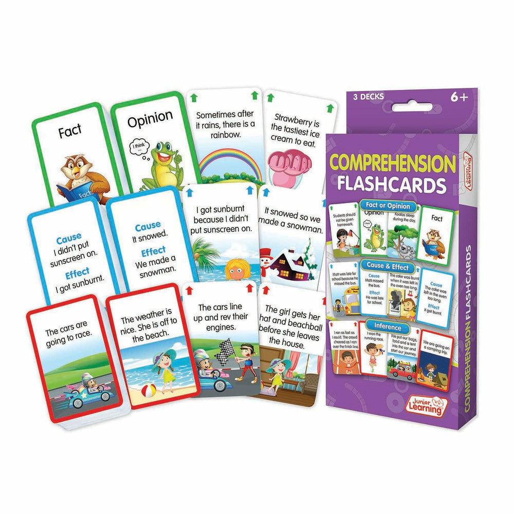 Reading, Writing & Speech | Junior Learning Comprehension Flashcards Set – Interactive Learning For Ages 6-9 Learning & Development Reading, Writing & Speech