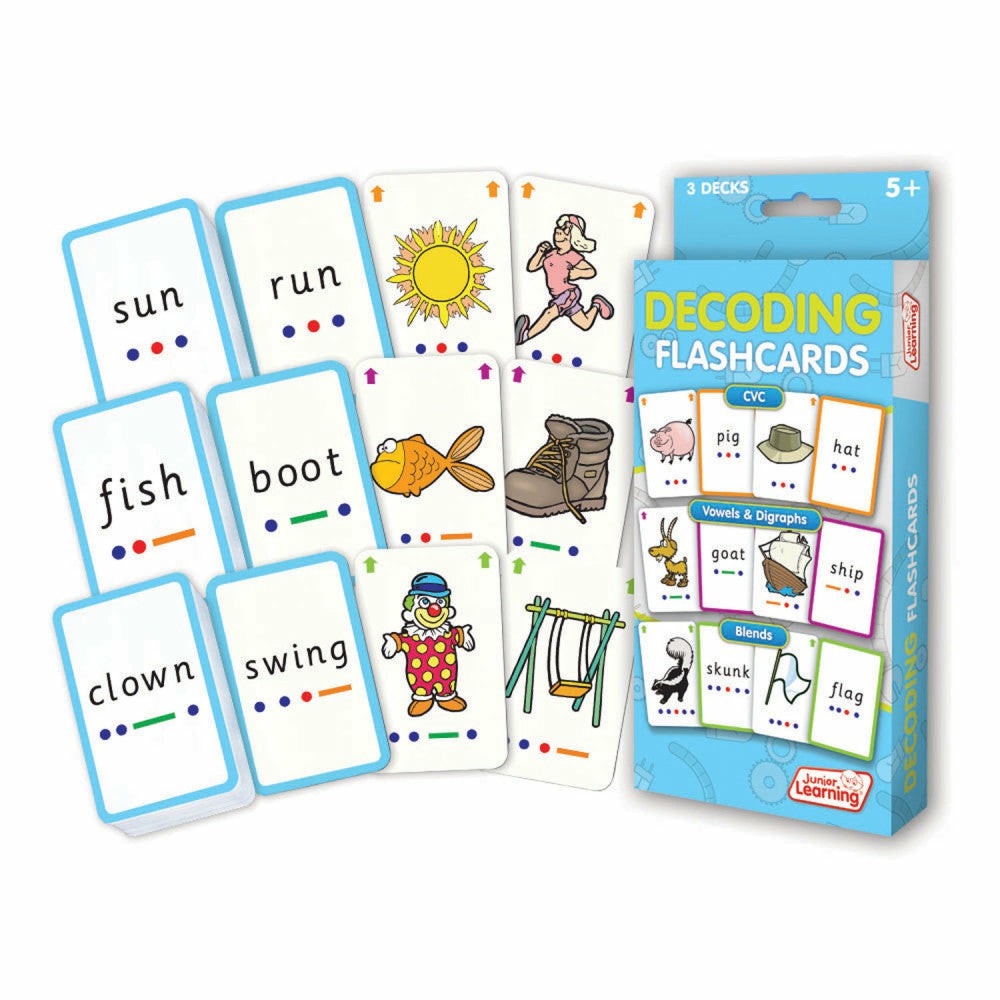 Reading, Writing & Speech | Junior Learning Decoding Flashcards – Interactive Educational Tool Learning & Development Reading, Writing & Speech