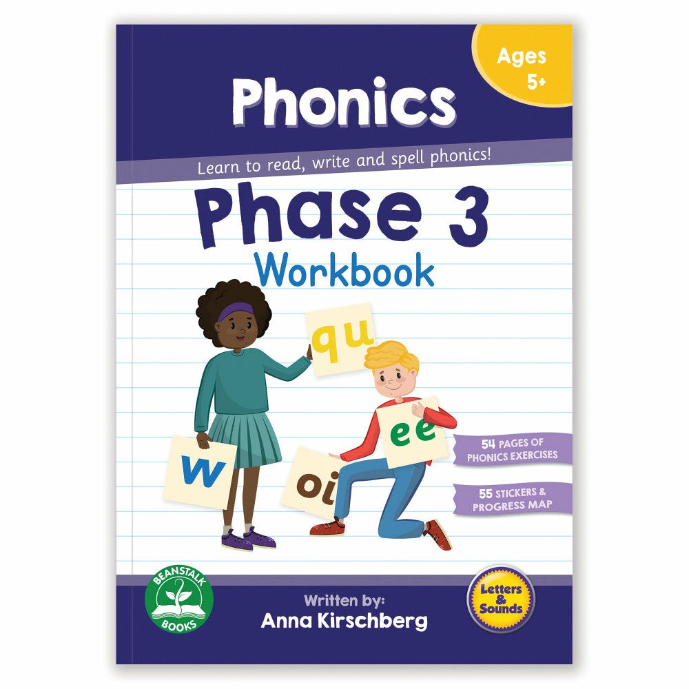 Reading, Writing & Speech | Junior Learning – Phase 3 Phonics Workbook – Educational Learning Aid Learning & Development Reading, Writing & Speech