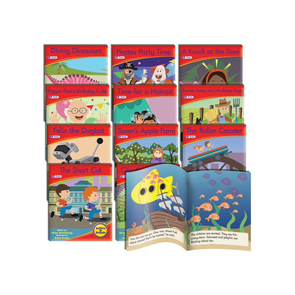 Reading, Writing & Speech | Junior Learning Phase 6 Fiction Decodable Readers 12-Book Set Learning & Development Reading, Writing & Speech