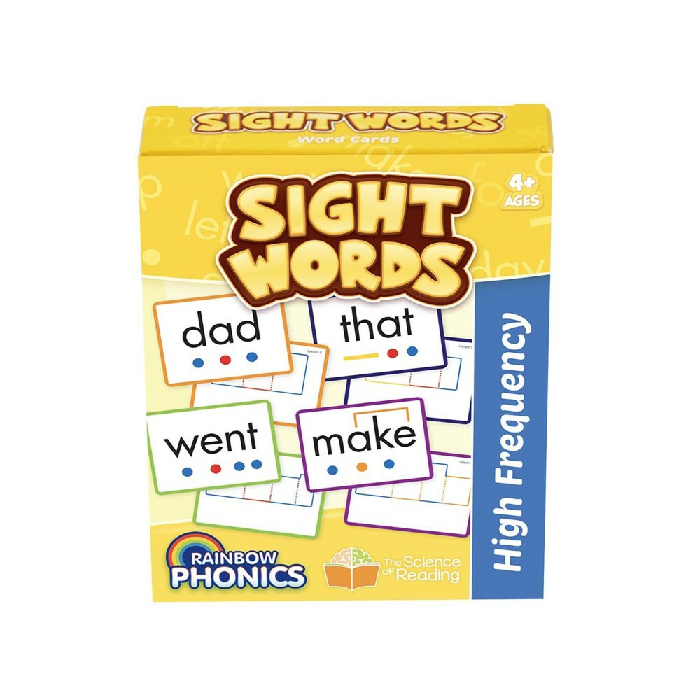 Reading, Writing & Speech | Junior Learning Rainbow Phonics Sight Words Set – 52 Educational Word Cards Learning & Development Reading, Writing & Speech