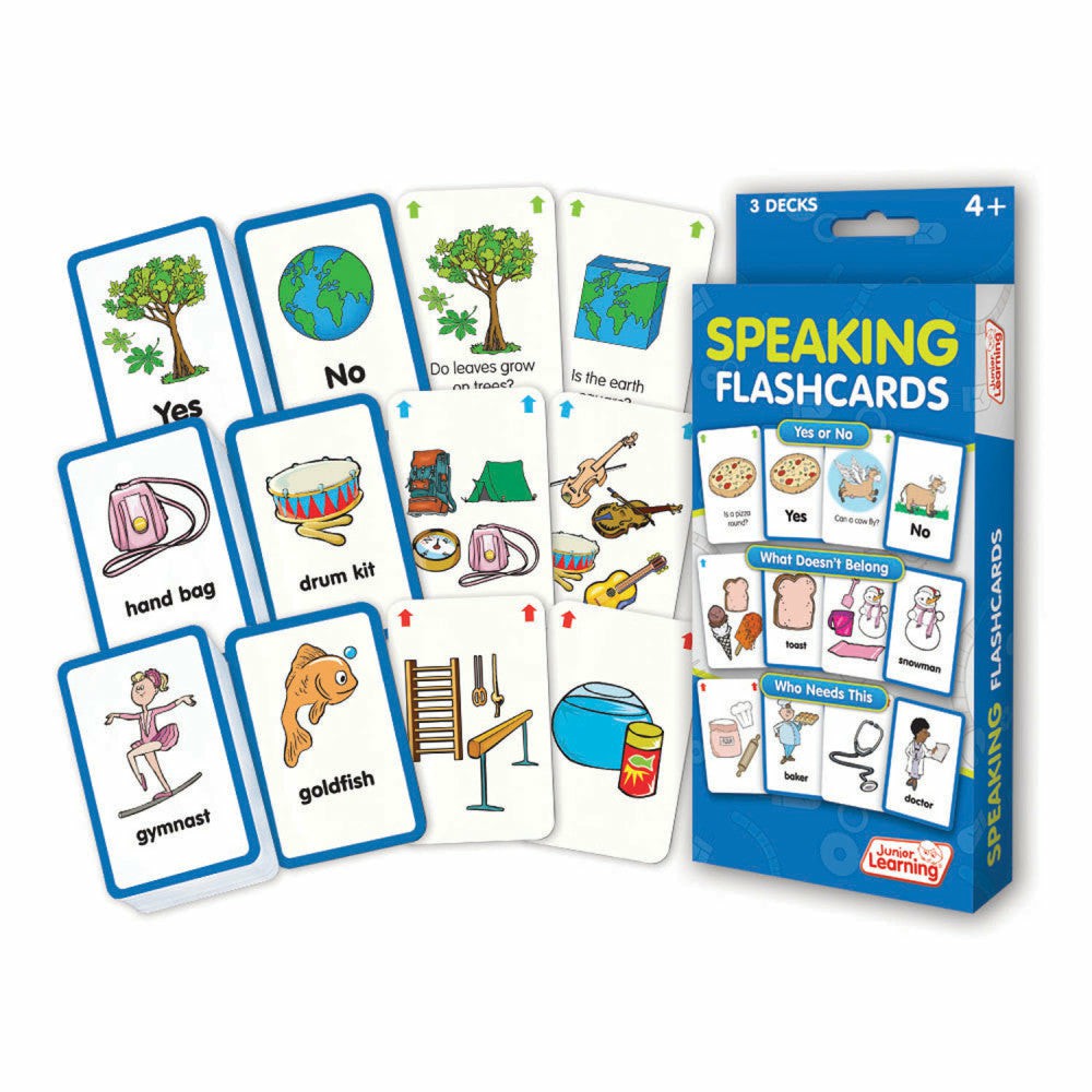 Reading, Writing & Speech | Junior Learning Speaking Flashcards Set – Interactive Learning For Ages 4-6 Learning & Development Reading, Writing & Speech