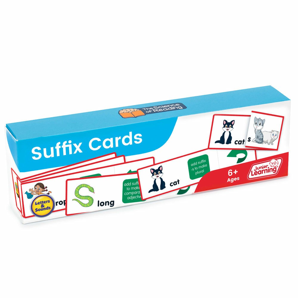 Reading, Writing & Speech | Junior Learning Suffix Flashcards – Educational Spelling Game Learning & Development Reading, Writing & Speech