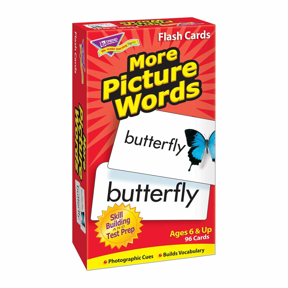 Reading, Writing & Speech | Trend More Picture Words Skill Drill Flash Cards – Vocabulary Building Set Learning & Development Reading, Writing & Speech