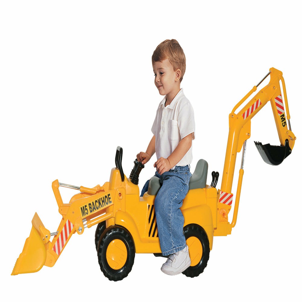 Ride-Ons & Push-Pull Toys | Skyteam – Backhoe Loader Ride-On – Interactive Construction Toy Baby & Toddler Toys Ride-Ons & Push-Pull Toys