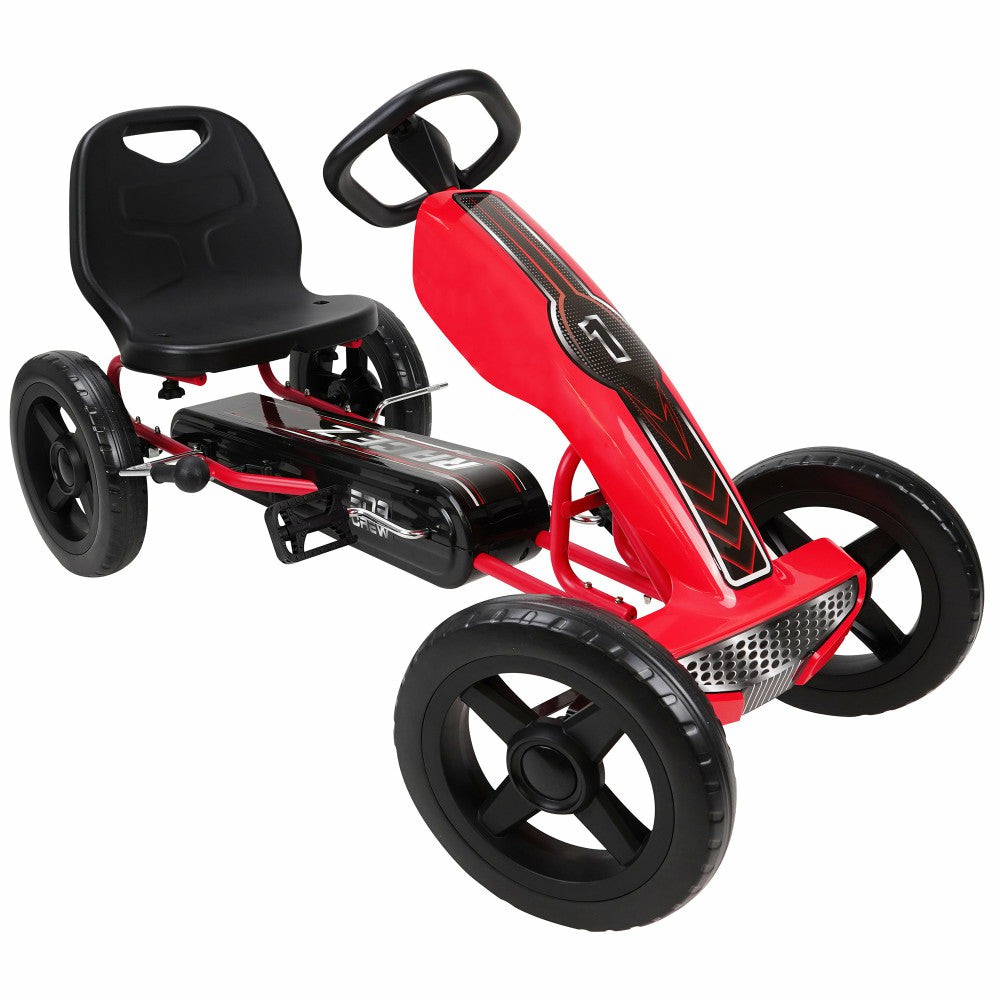 Ride-Ons | Race Z Pedal Go Kart – Red – Adjustable Seat – Sporty Design Outdoor Play Ride-Ons