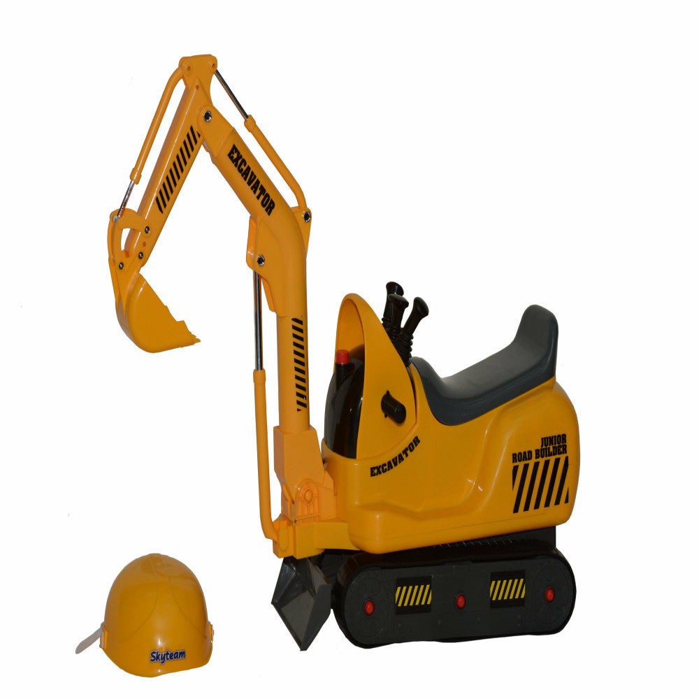 Ride-Ons | Skyteam – Micro Excavator Ride-On – Interactive Construction Toy Outdoor Play Ride-Ons