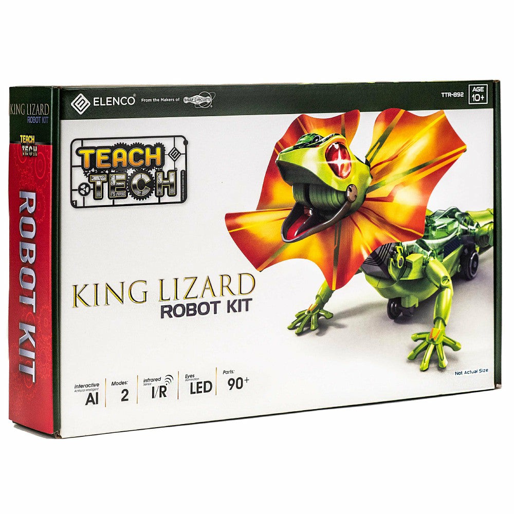 Robotics & Coding | Teach Tech King Lizard – Interactive Stem Robot Kit – For Kids Aged 10+ Learning & Development Robotics & Coding