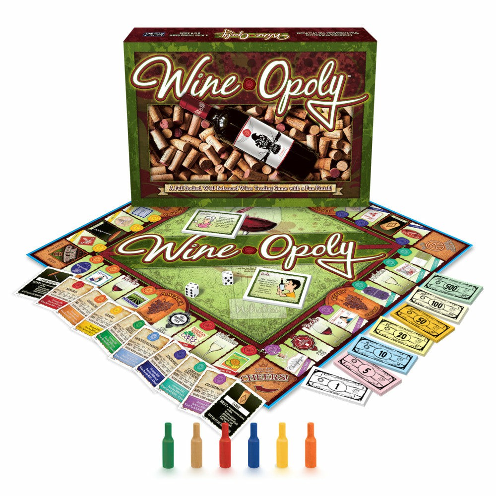 Role-Playing Games | Late For The Sky Wine-Opoly Monopoly-Style Board Game Games & Puzzles Role-Playing Games