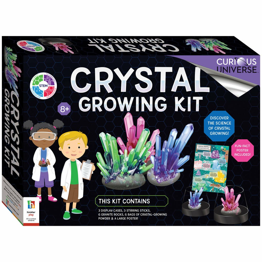 Science & Discovery | Curious Universe Crystal Growing Kit – Educational Diy Geology Science Set Learning & Development Science & Discovery