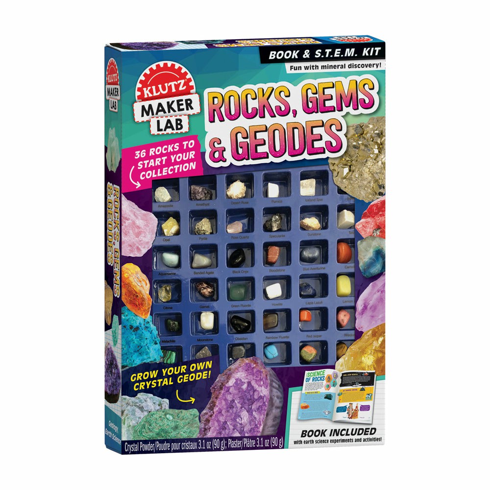 Science & Discovery | Klutz Maker Lab Rocks, Gems & Geodes Science Kit Learning & Development Science & Discovery