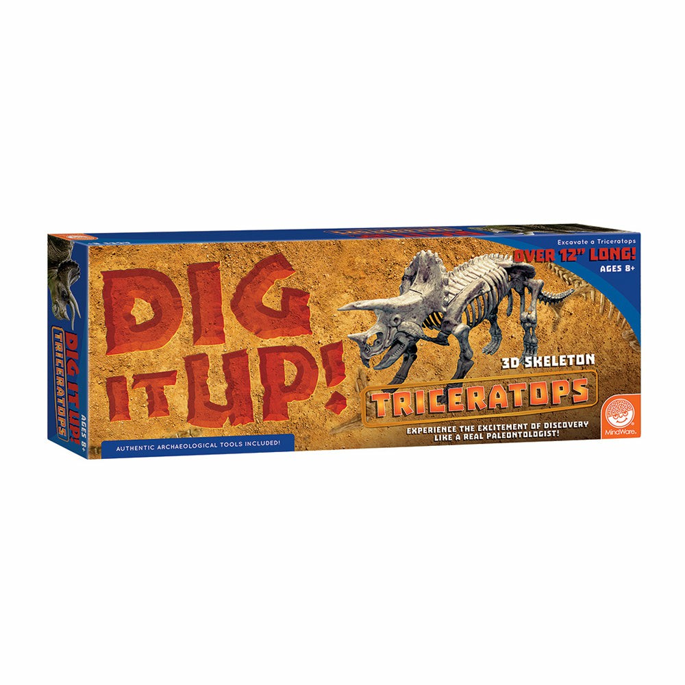 Science & Discovery | Mindware Dig It Up! Triceratops Dinosaur Model Excavation Kit Learning & Development Science & Discovery