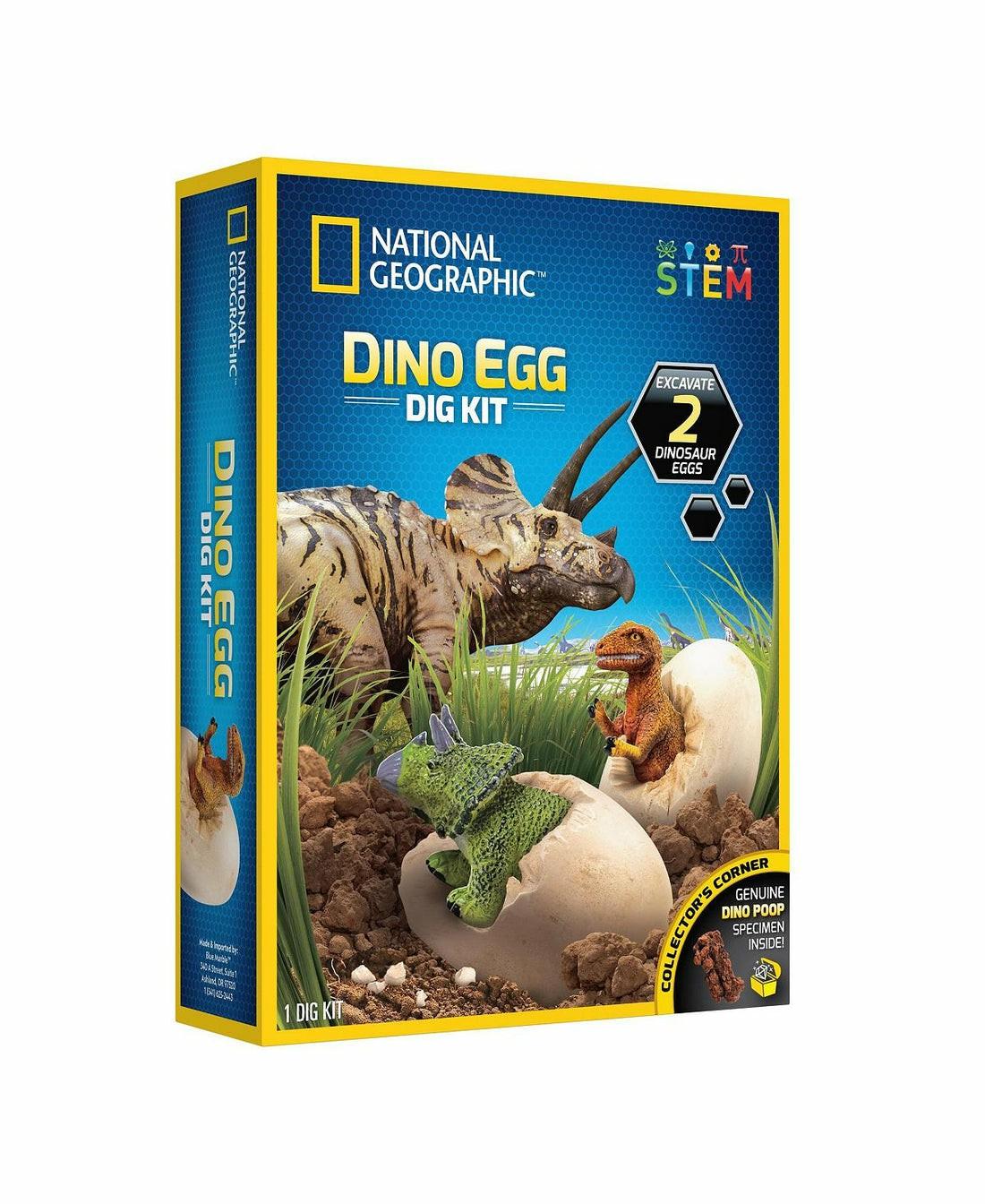 Science & Discovery | National Geographic Dino Egg Dig Kit ‚Äì Excavate Real Dinosaur Figures Learning & Development Science & Discovery