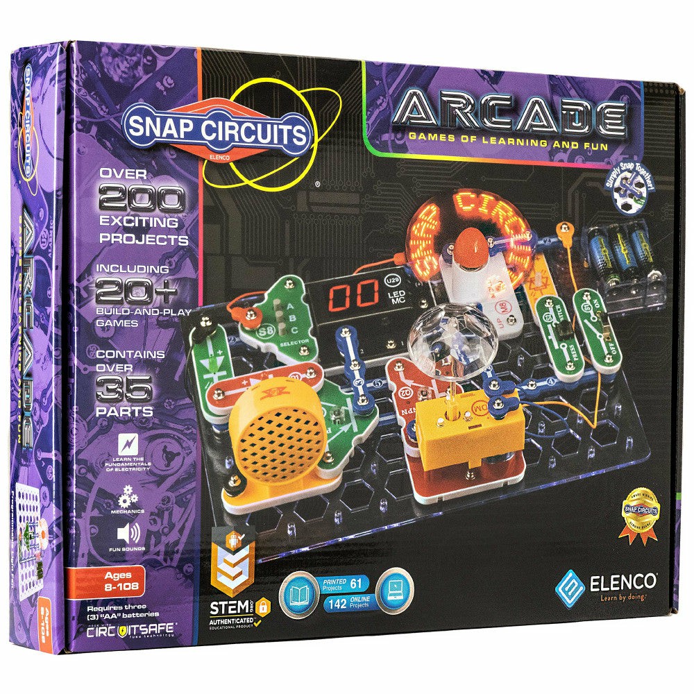 Science & Discovery | Snap Circuits Arcade Electronics Exploration Kit – Stem Learning Learning & Development Science & Discovery