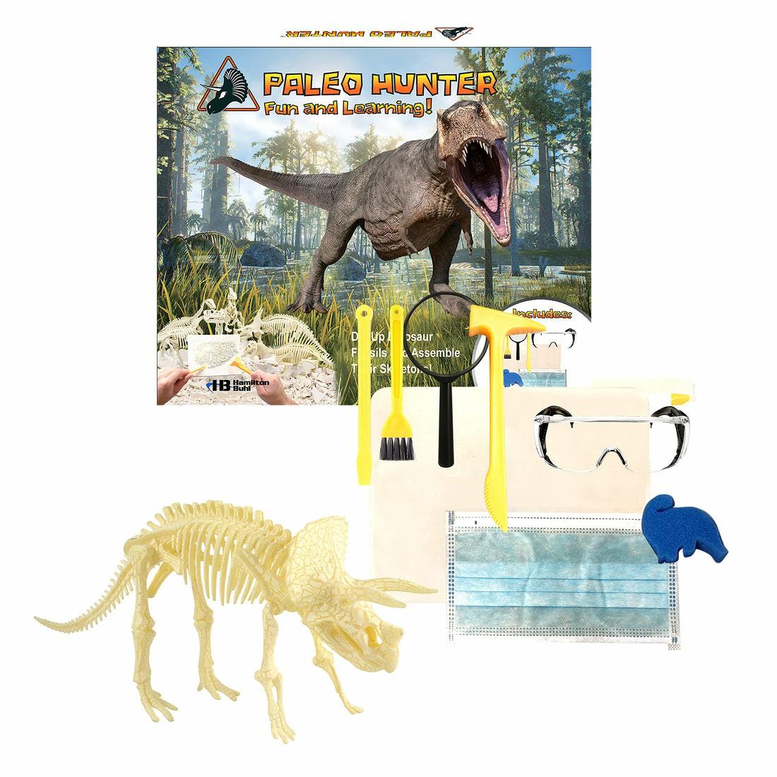 Science Toys | Hamiltonbuhl Triceratops Rex Paleo Hunter Dig Kit – Steam Education Set S.T.E.A.M Toys Science Toys