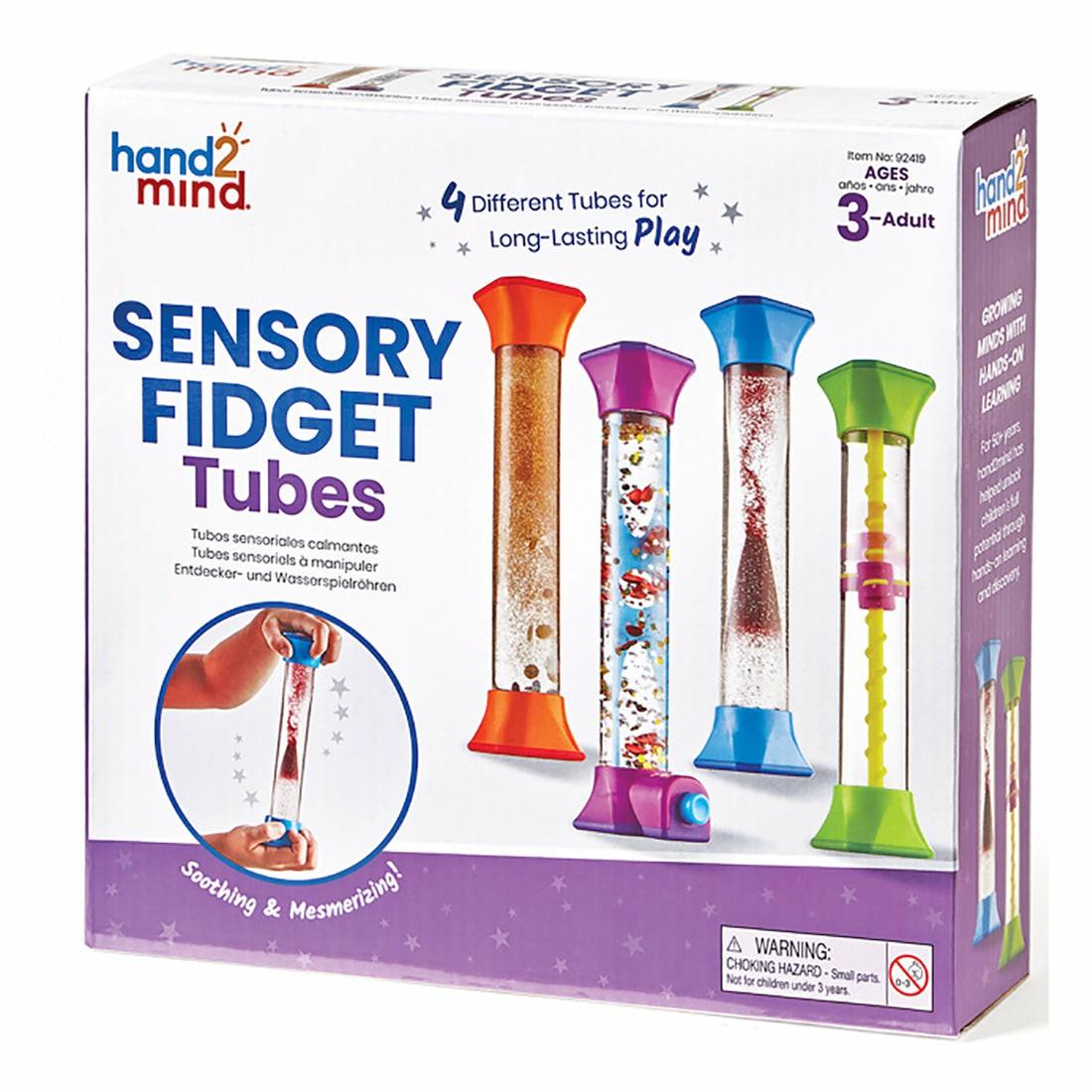 Sensory & Fidget Toys | Hand2Mind Sensory Fidget Tubes – Calming And Engaging Set Of 4 Games & Puzzles Sensory & Fidget Toys