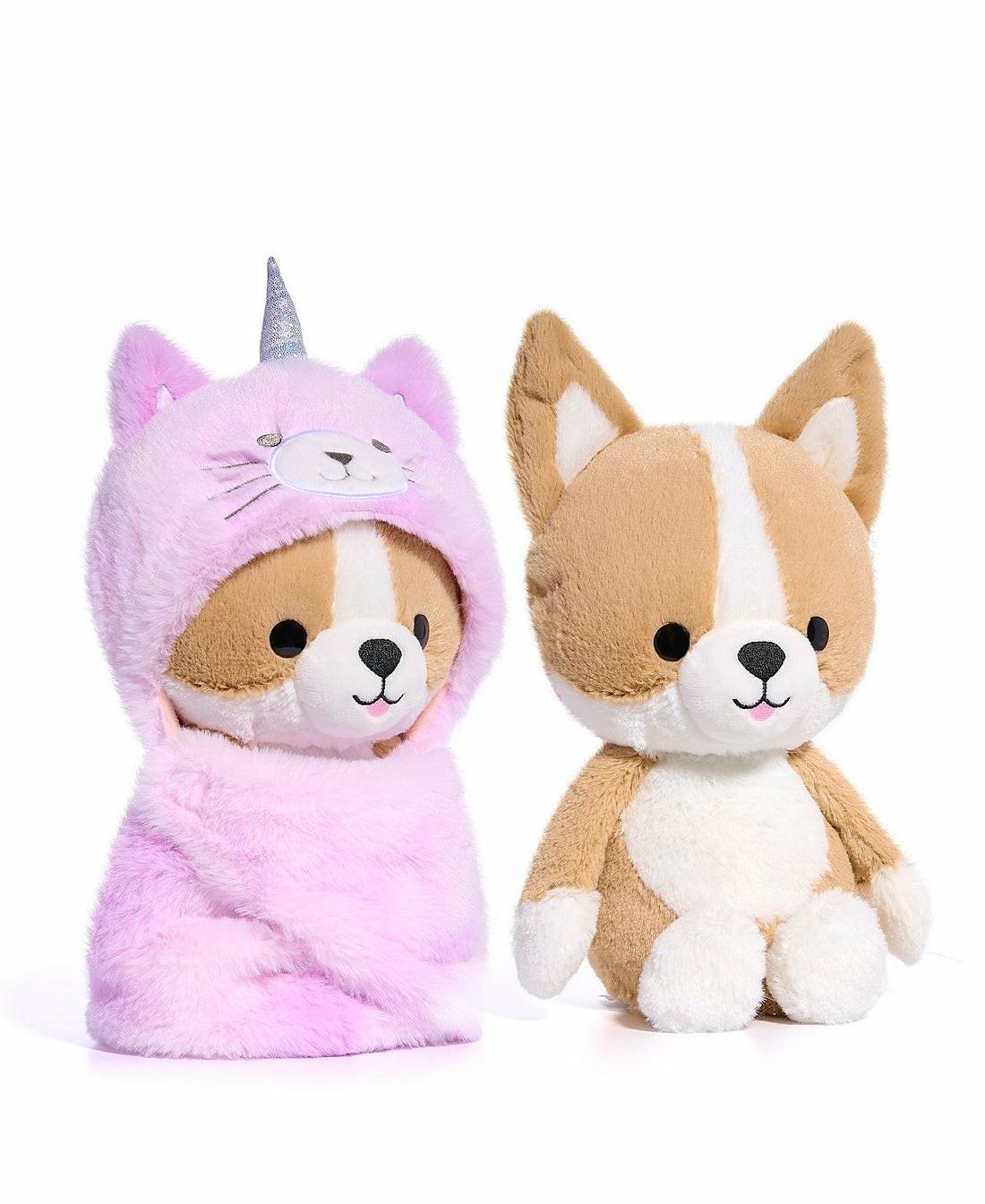 Stuffed Animals | Geoffrey’s Toy Box 10 Inch Cozie Friends Teddy Corgi Caticorn Plush Dolls & Stuffed Animals Stuffed Animals