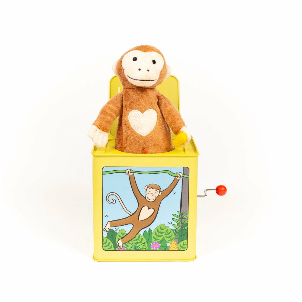 Stuffed Animals | Jack The Monkey Musical Tin Jack In The Box Toy Dolls & Stuffed Animals Stuffed Animals