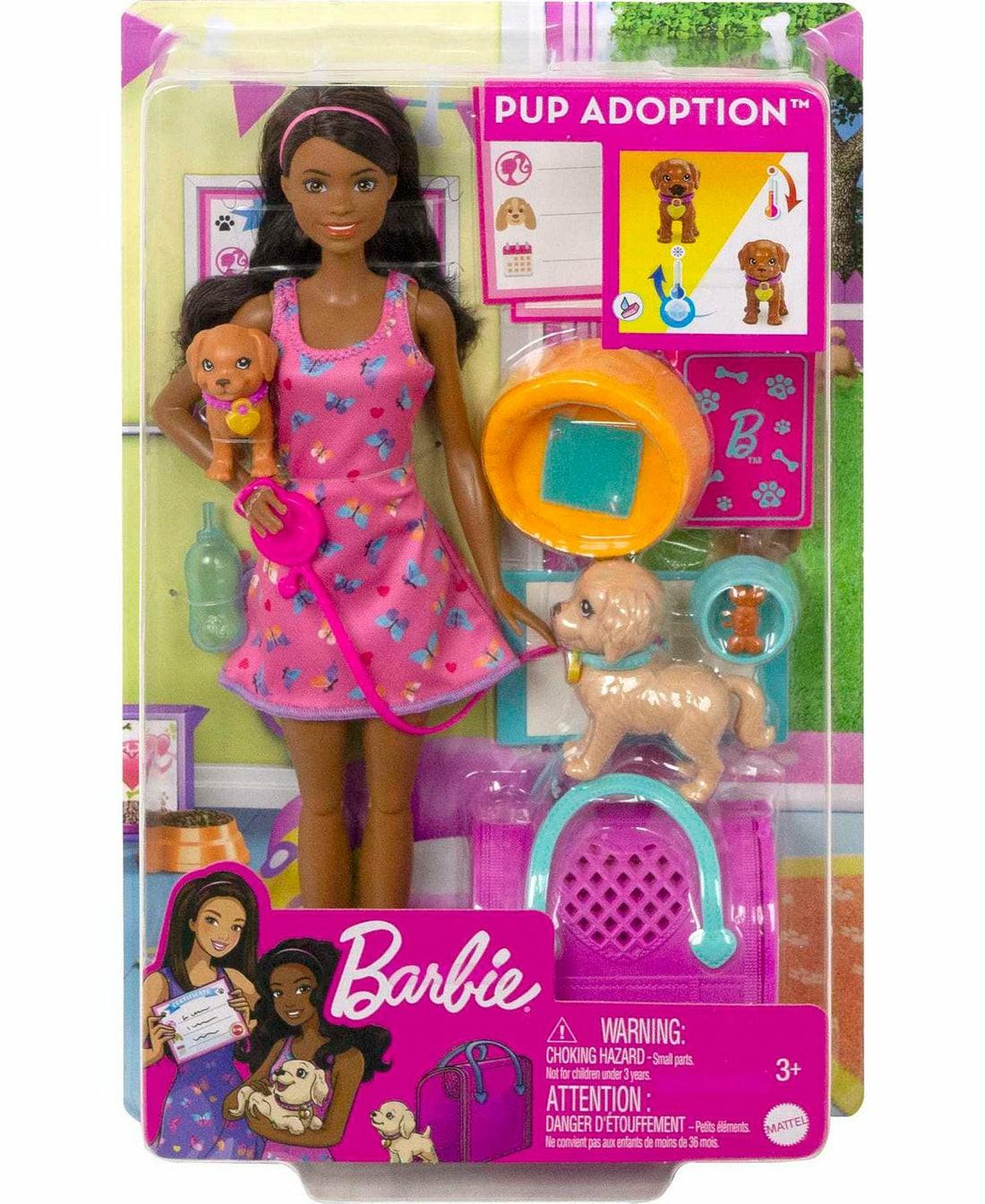 Stuffed Animals & Plush Toys | Barbie Pup Adoption Playset With Color-Change Puppies And Accessories Baby & Toddler Toys Stuffed Animals & Plush Toys