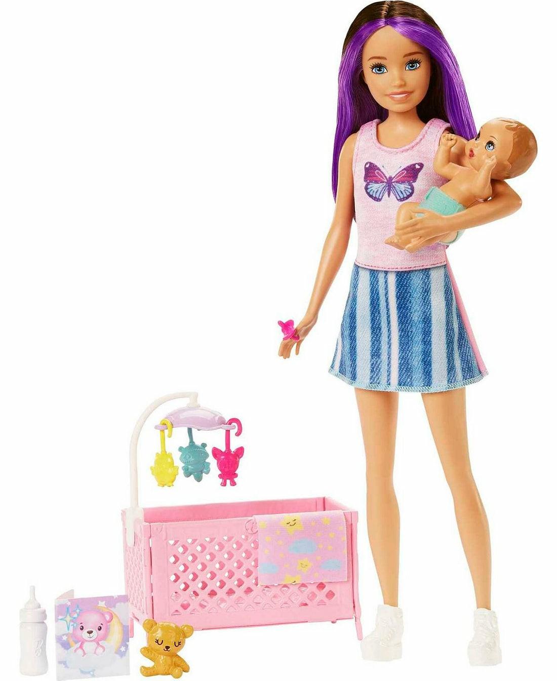 Stuffed Animals & Plush Toys | Barbie Skipper Babysitters Inc. Doll And Playset – Bedtime Adventure Baby & Toddler Toys Stuffed Animals & Plush Toys