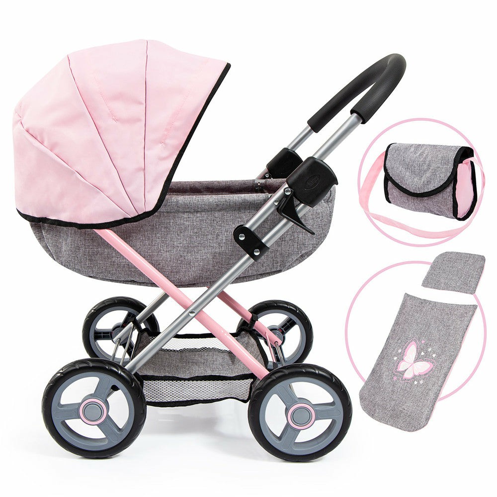 Stuffed Animals & Plush Toys | Bayer Dolls 4-In-1 Baby Doll Pram Stroller Playset With Accessories Baby & Toddler Toys Stuffed Animals & Plush Toys