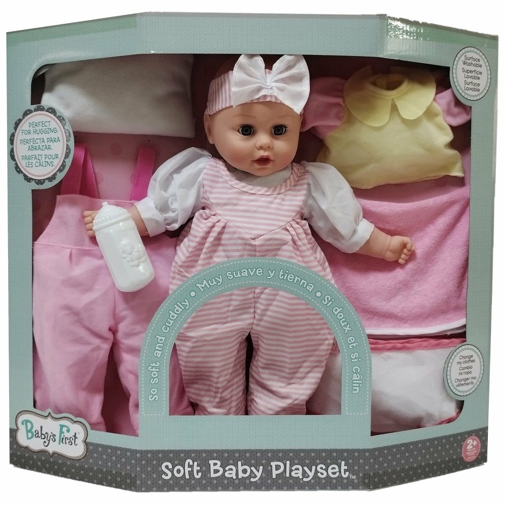 Stuffed Animals & Plush Toys | Goldberger Baby’s First 16″ Soft Baby Doll Playset – Sleepy Eyes Baby & Toddler Toys Stuffed Animals & Plush Toys