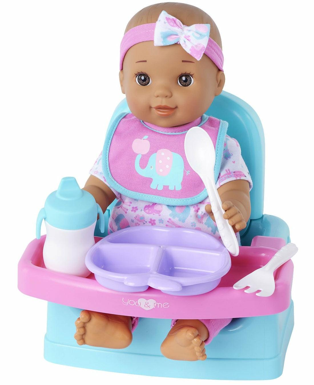 Stuffed Animals & Plush Toys | You & Me 14-Inch Hungry Baby Doll With Feeding Accessories Baby & Toddler Toys Stuffed Animals & Plush Toys