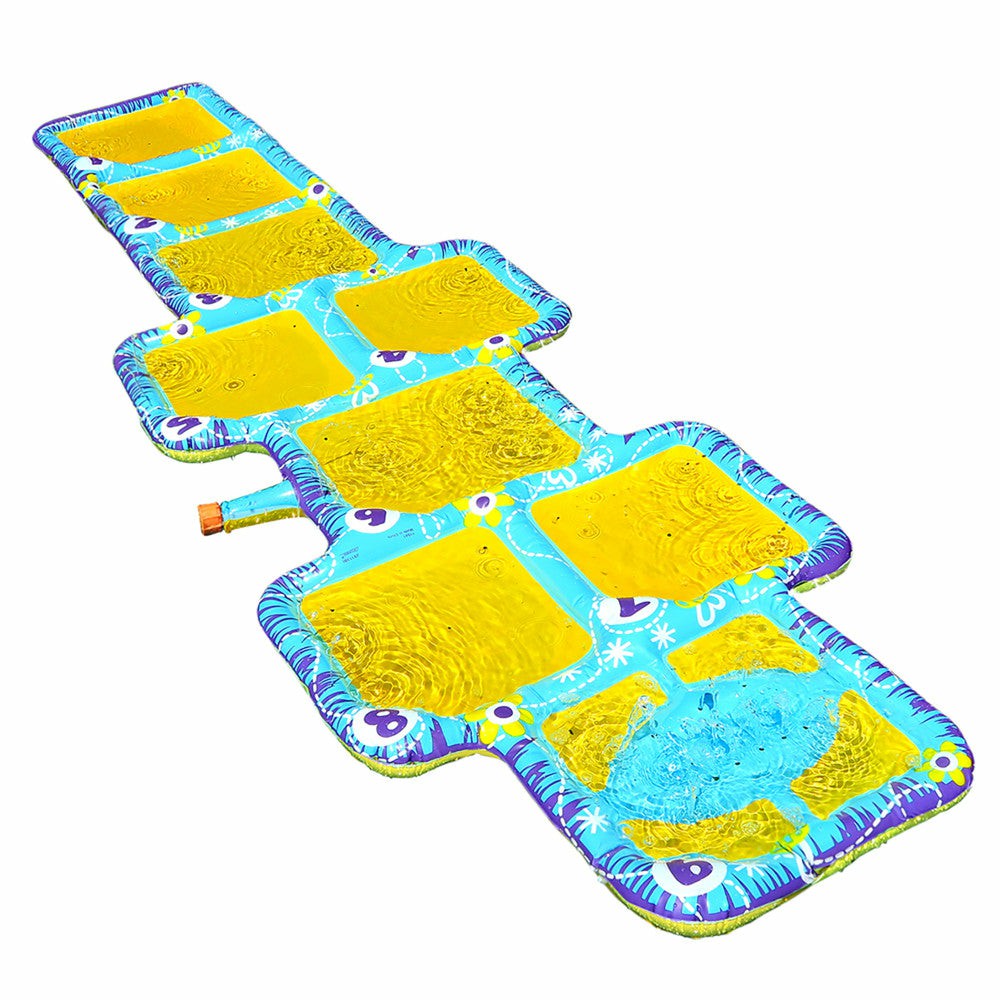 Swimming Pools & Water Toys | Banzai Aqua Blast No-Slip Hopscotch Water Sprinkler Game Outdoor Play Swimming Pools & Water Toys