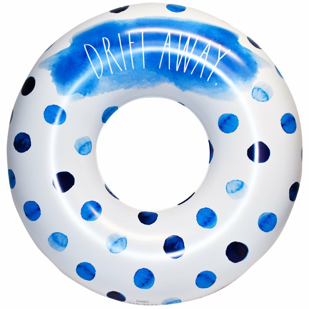 Swimming Pools & Water Toys | Rae Dunn Drift Away 48″ Indigo Polka Dot Jumbo Pool Ring Float Outdoor Play Swimming Pools & Water Toys