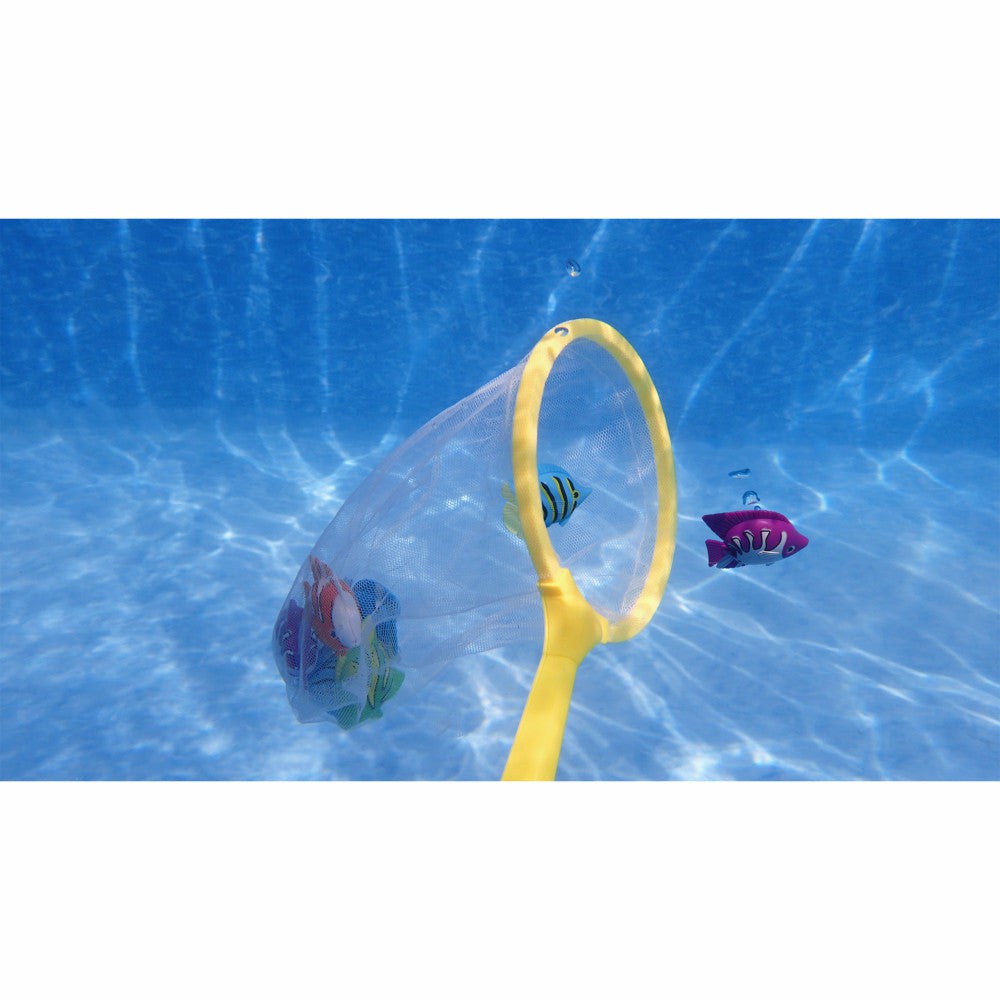 Swimming Pools & Water Toys | Swimline Fish Catch Game Dive Toys Set With Colorful Fish And Fishing Net Outdoor Play Swimming Pools & Water Toys