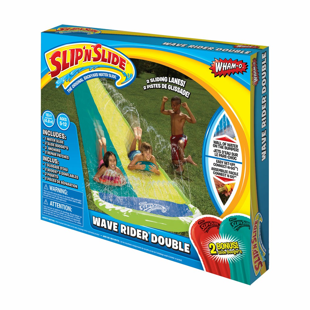 Swimming Pools & Water Toys | Wham-O Slip ‘N Slide Wave Rider Double With Dual Water Slides Outdoor Play Swimming Pools & Water Toys