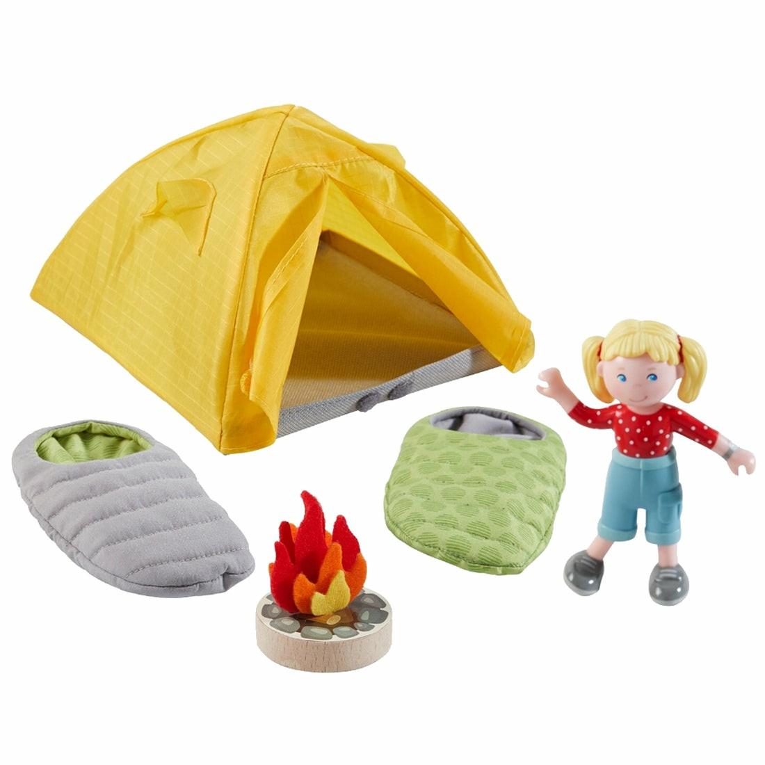 Tents, Tunnels & Playhouses | Haba Little Friends Camping Trip Play Set With Sleeping Bags Pretend Play & Dress Up Tents, Tunnels & Playhouses