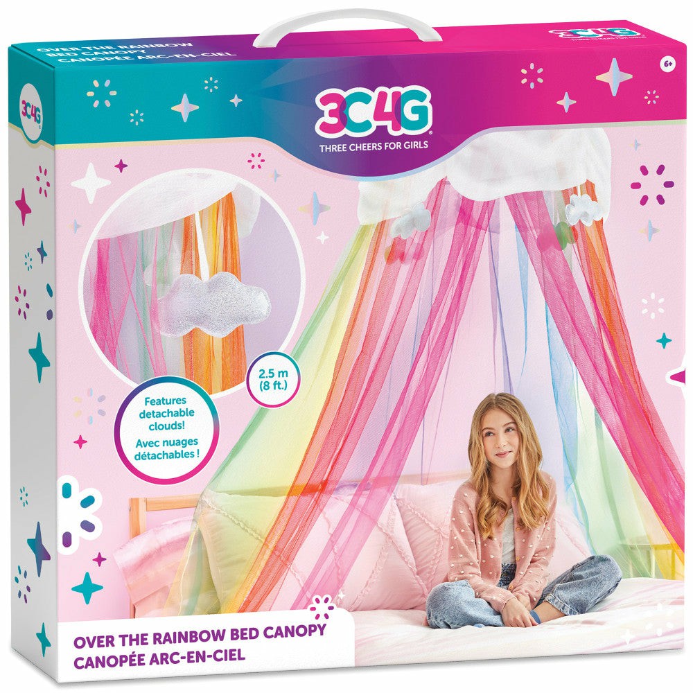 Tents, Tunnels & Playhouses | Three Cheers For Girls Rainbow Dreams Bed Canopy Pretend Play & Dress Up Tents, Tunnels & Playhouses