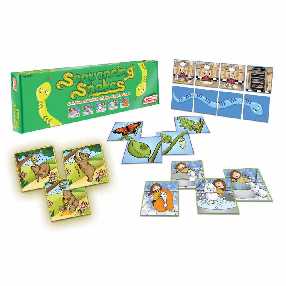 Toddler & Preschool Games & Puzzles | Junior Learning Sequencing Snakes Game – Educational Storytelling Cards For Ages 5-6 Games & Puzzles Toddler & Preschool Games & Puzzles