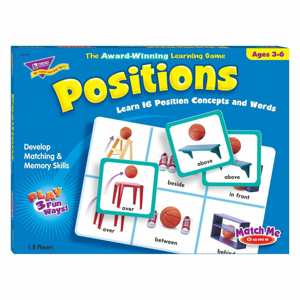 Toddler & Preschool Games & Puzzles | Match Me Positions Game – Educational Memory And Matching Game Games & Puzzles Toddler & Preschool Games & Puzzles