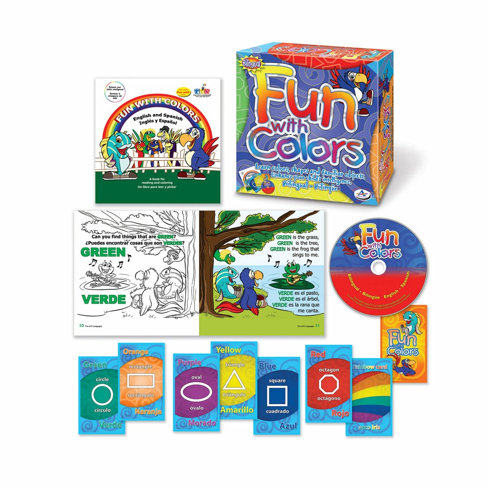 Toddler & Preschool Games & Puzzles | Talicor Fun With Colors Educational Game Set – Bilingual Learning Kit Games & Puzzles Toddler & Preschool Games & Puzzles