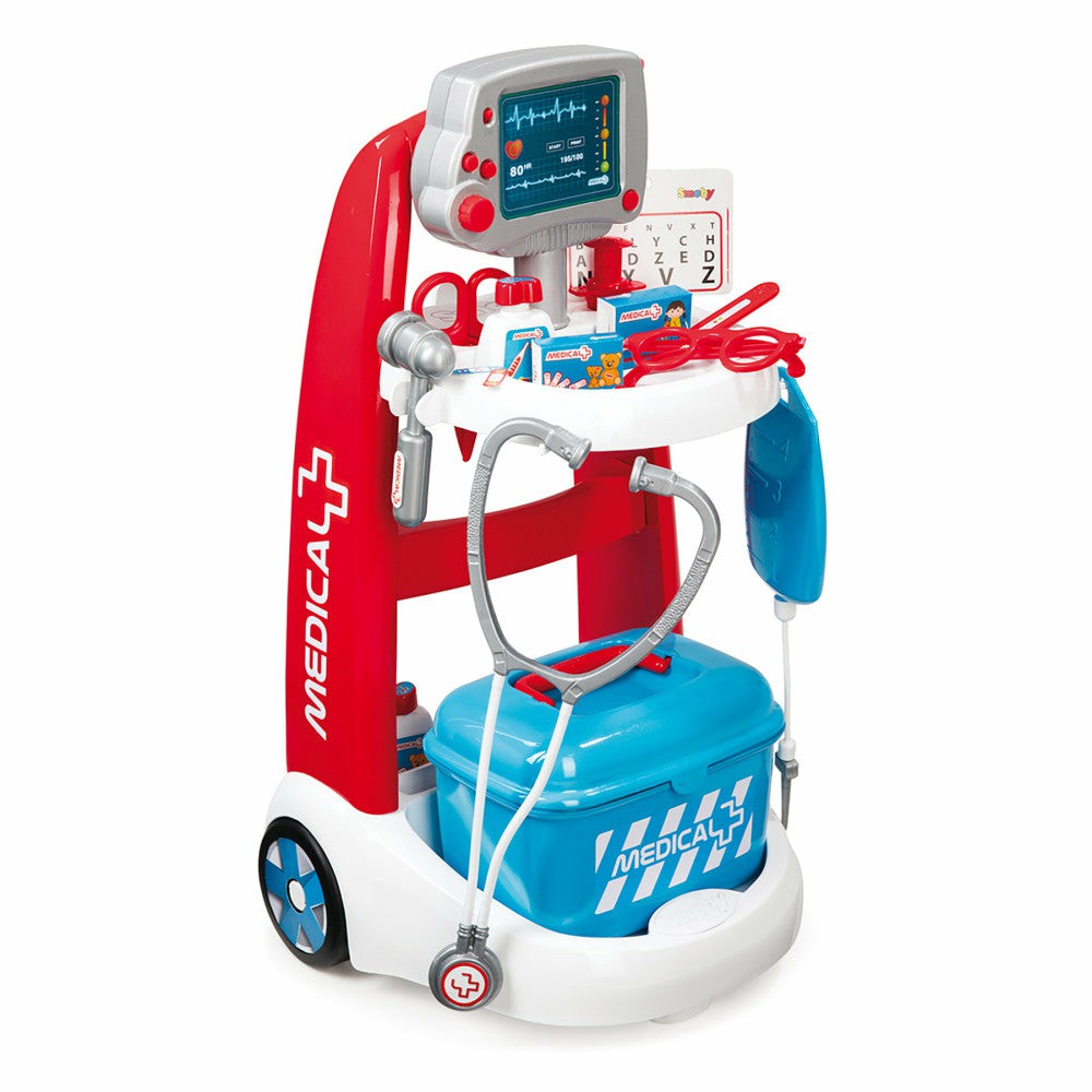 Tools & Workshops | Smoby Interactive Doctor Playset Trolley With Sounds And Accessories Pretend Play & Dress Up Tools & Workshops