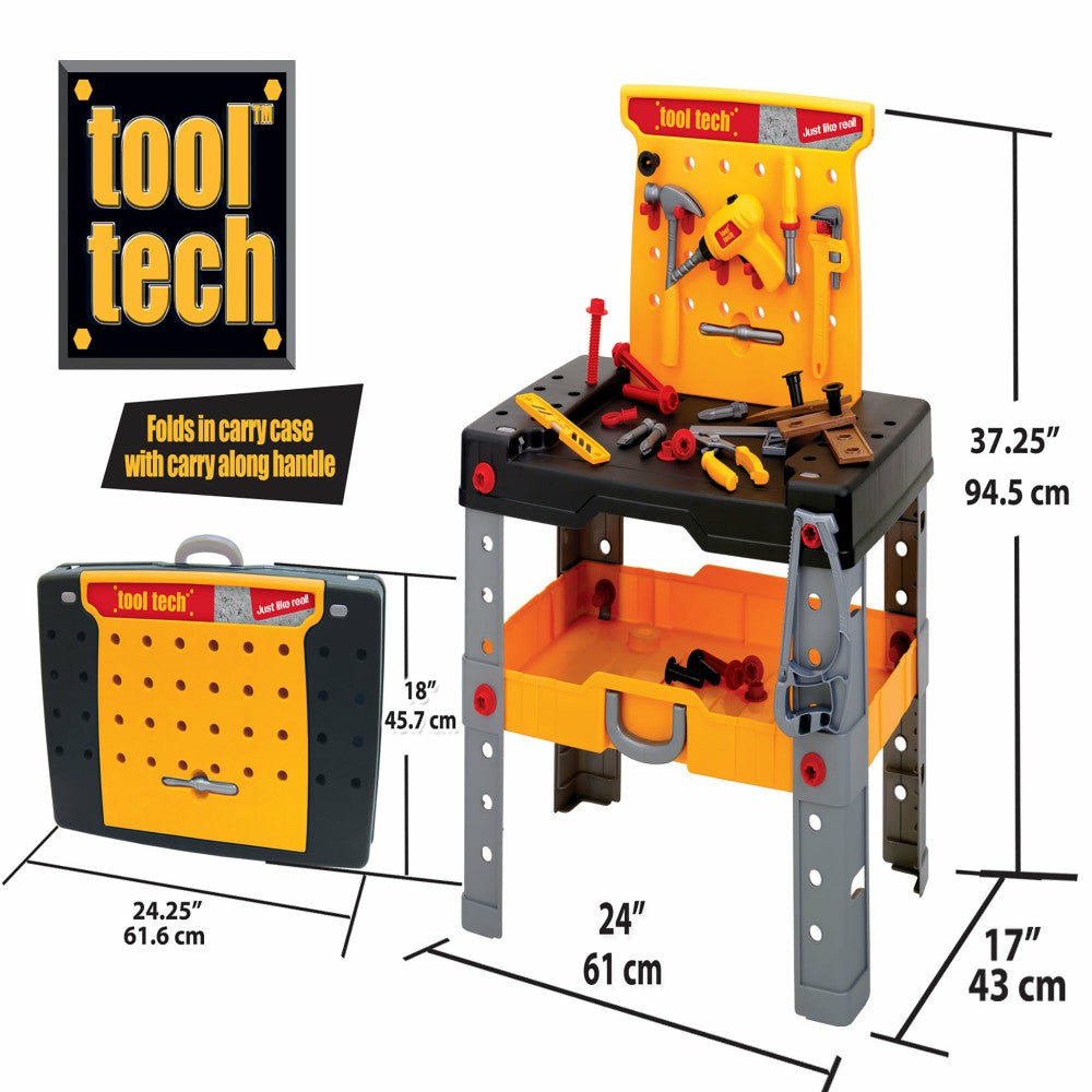 Tools & Workshops | Tool Tech 50-Piece Take-Along Work Bench Playset Pretend Play & Dress Up Tools & Workshops