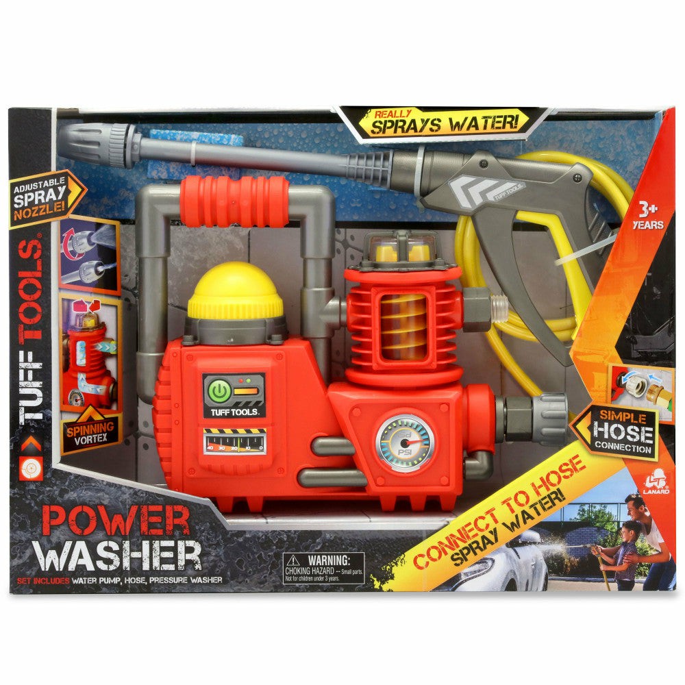 Tools & Workshops | Tuff Tools Kids Power Washer – Realistic Water-Spraying Toy – Ages 3+ Pretend Play & Dress Up Tools & Workshops