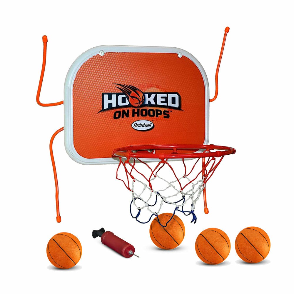 Toy Sports | Bolaball Mini Basketball Hoop Set – Indoor/Outdoor Adjustable Metal Hoop-Hooks Outdoor Play Toy Sports