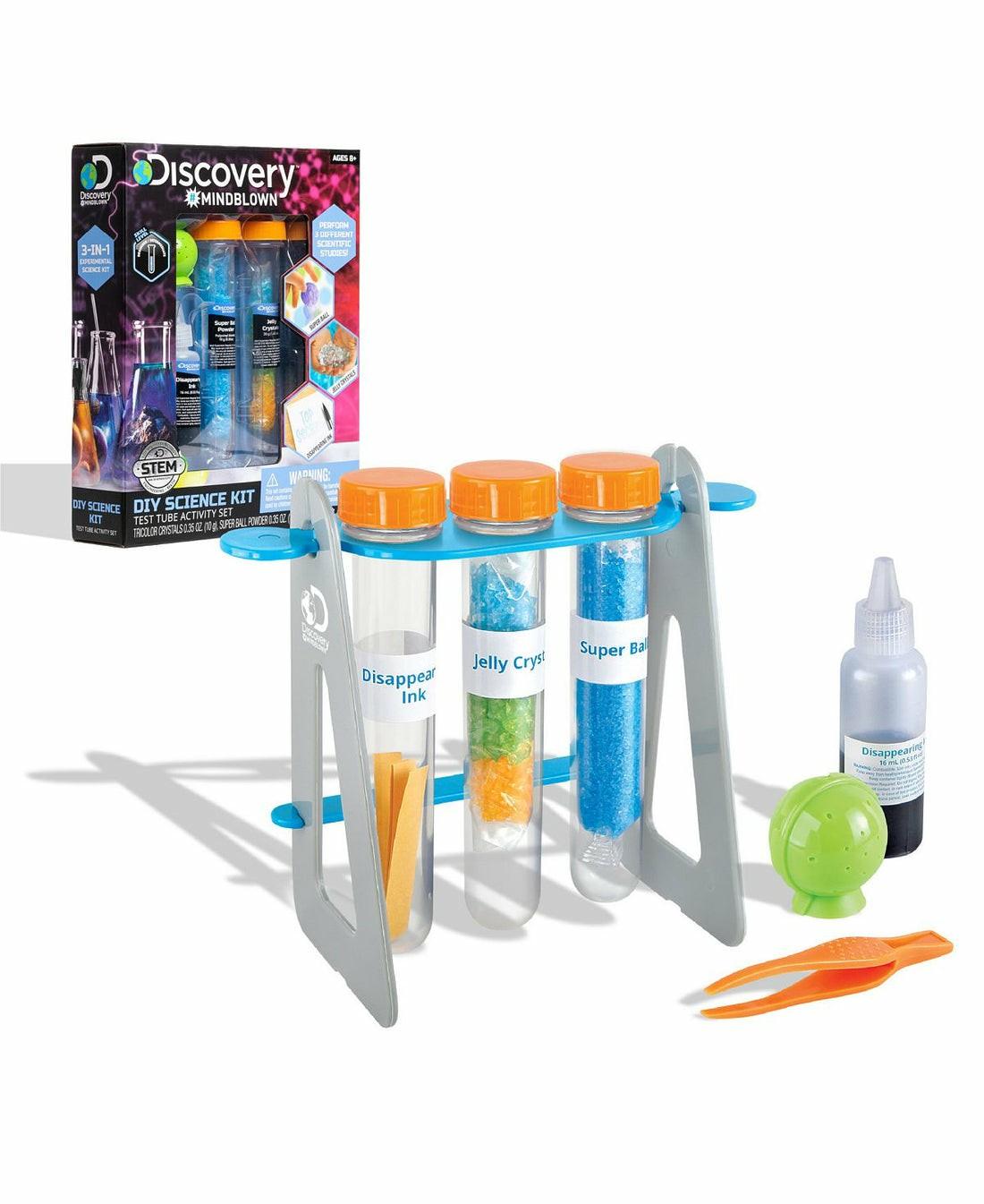 Science & Discovery | Discovery #Mindblown 14-Piece Test Tube Science Kit With 3 Experiments Learning & Development Science & Discovery