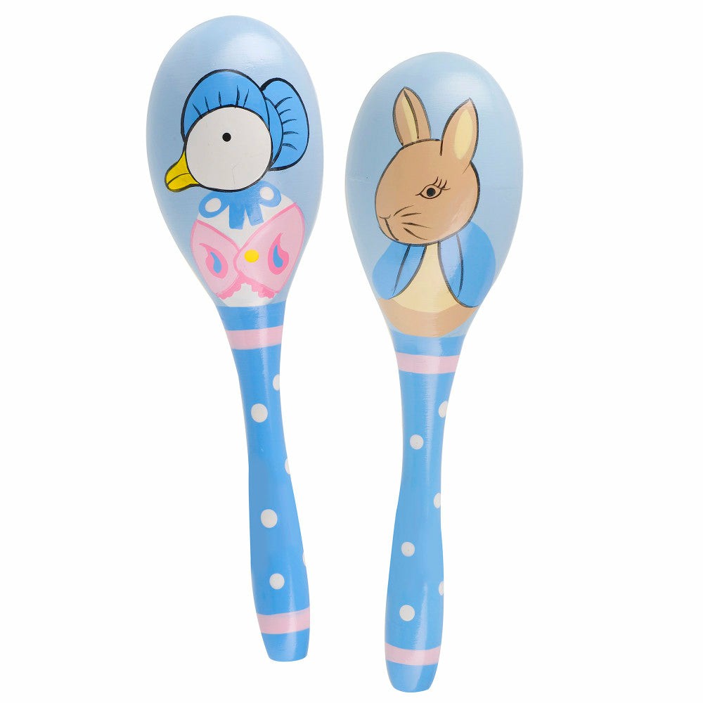 Rattlers & Teethers | Peter Rabbit Wooden Maraca Set, Musical Shaker Instruments For Toddlers Baby & Toddler Toys Rattlers & Teethers