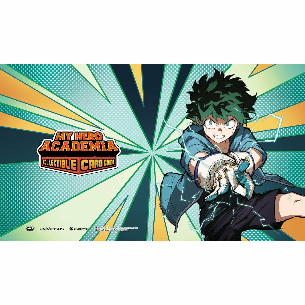 Trading Cards | Uvs Games My Hero Academia Ccg Jet Burn Izuku Midoriya 24X14 Playmat Games & Puzzles Trading Cards