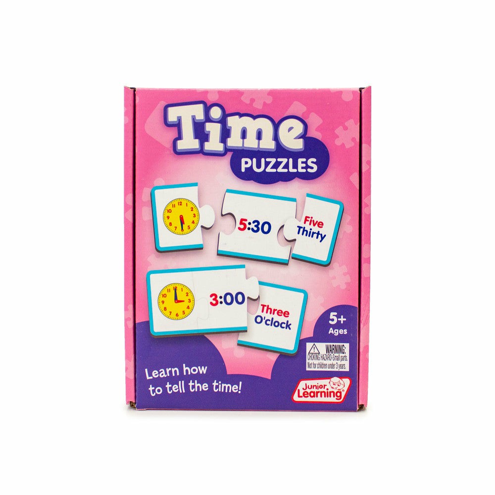 Math, Counting & Time | Junior Learning Time Puzzles Set – Educational Clock Learning Learning & Development Math, Counting & Time